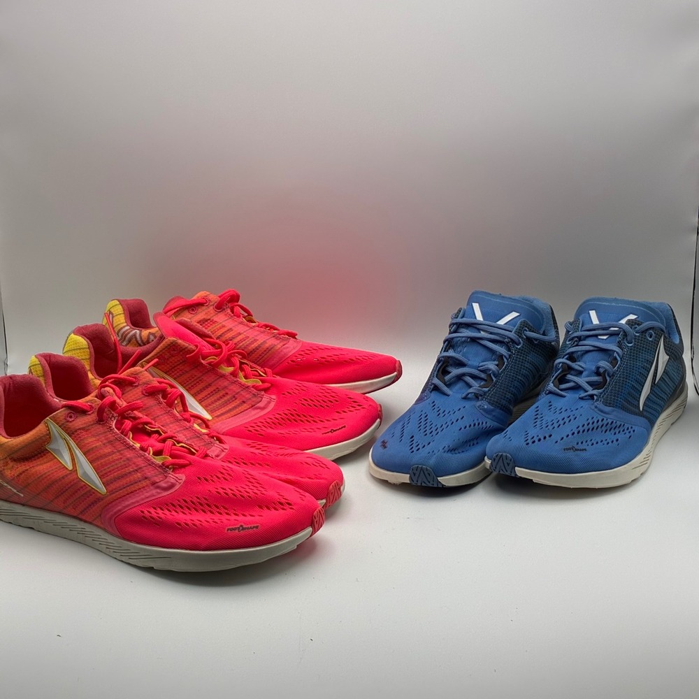 Altra Vapor R Running Flats Women 8.5 Multi Color Prototype Sample Lot of 3